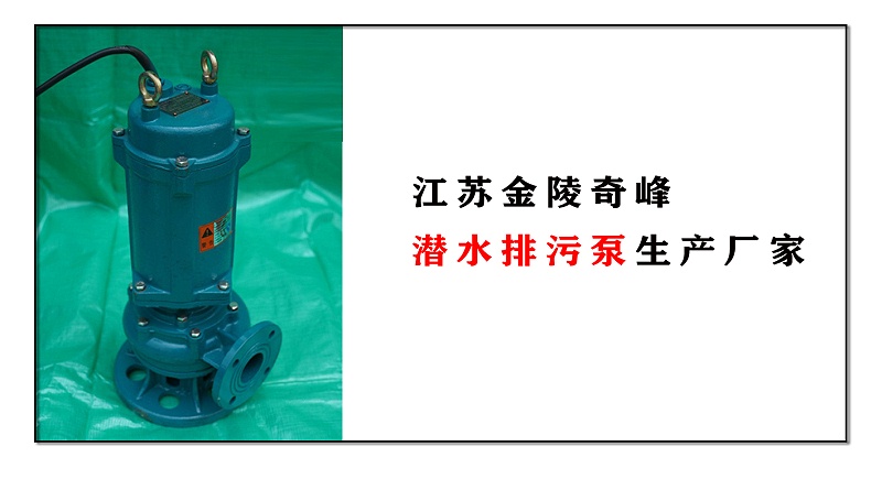 潛水排污泵生產廠家，江蘇金陵奇峰