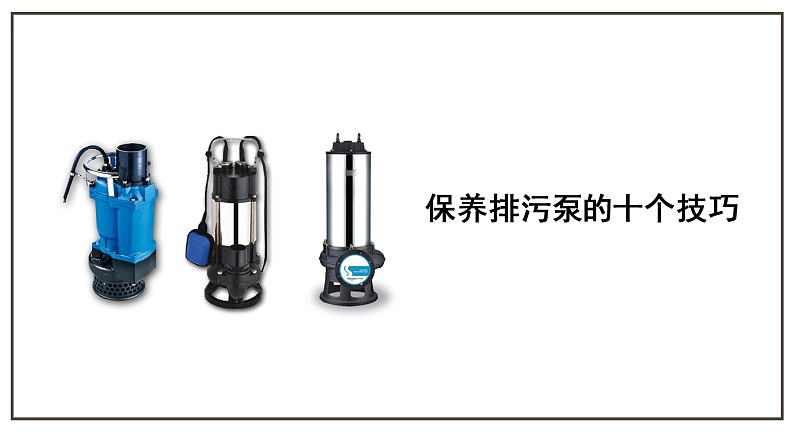 保養(yǎng)排污泵的十個技巧